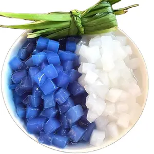 Coconut jelly, raw coconut jelly, coconut star colorful jelly various sizes from Vietnam