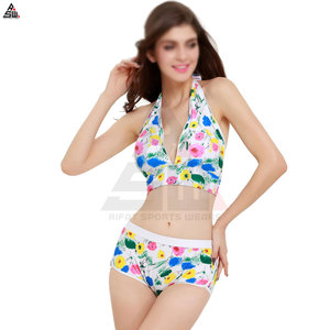 Nouvelle conception de maillot de bain pour femmes, vente en gros, personnalisable, haute qualité, 100% polyester, respirant, séchage rapide, imprimé par sublimation - Product Image 3