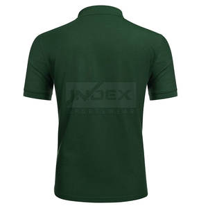 Vente en gros OEM polos de golf à motif uni en coton à séchage rapide pour hommes avec logo personnalisé manches courtes grande taille - Product Image 5