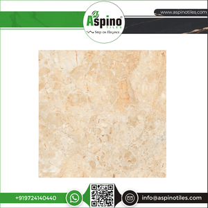 Breccia กระเบื้องปูพื้นพอร์ซเลนเคลือบดิจิตอล, 60x60ซม. สีทองมันวาวกันน้ำกันลื่นสำหรับผนังภายในโรงเรียน - Product Image 5