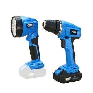 Perceuse sans fil Pulsar 20V et lampe LED - PT25LK, perceuse professionnelle à vitesse variable avec mandrin sans clé, deux batteries - Product Image 2