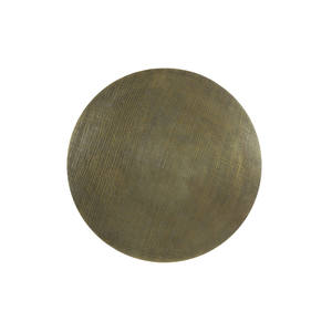 Table d'appoint en métal au design moderne de luxe motif rond bleu or noir pour chambre à coucher meubles de salon - Product Image 4