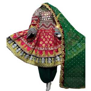 Excelente calidad hecho a mano Banjara Tribal étnico Vintage afgano/Pakistán Kuchi fiesta vestido tradicional personalizable al por mayor AM - Product Image 1