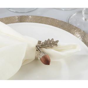 Anneau de serviette en argent de style antique pour restaurant, hôtel, complexe hôtelier, décoration de table, élégant, luxe, style de table pour dîner - Product Image 2