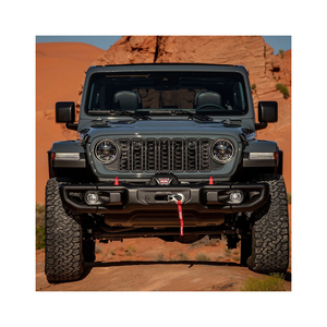 Kit de treuil Jeep Wrangler Outil de récupération tout-terrain robuste et étanche Système de télécommande sans fil à corde synthétique - Product Image 1