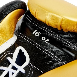 Haute qualité 16oz noir adulte professionnel gants de boxe Logo personnalisé en cuir à lacets crochet et boucle fermeture boxe Arts martiaux - Product Image 4