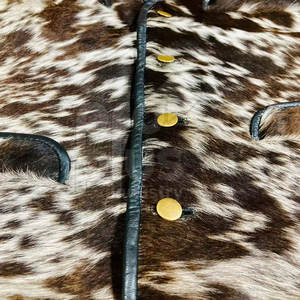 Gilet en cuir de vachette de qualité supérieure pour homme, design robuste et durable, vêtement d'extérieur décontracté et respirant - Product Image 6