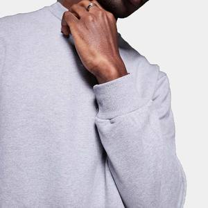 Jersey de cuello redondo de corte regular de invierno para hombre, sudadera con logotipo personalizado frontal, estampado Digital, patrón sólido, punto de algodón 100% - Product Image 4