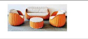 Luxury Handwoven UV-Resistant PE Rattan Modern Eco-Friendly <b>Waterproof</b> <b>Outdoor</b> Sofa Set <b>Cushions</b> Garden Villa Patio Hotel Park | - Product Image 3