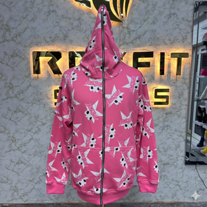 Top Qualité Logo Privé Le Plus Demandé Fermeture Éclair À Capuche Puff Imprimé Fabriqué En Usine Pas Cher Prix Hoodies Hommes Hommes Hoodies - Product Image 1