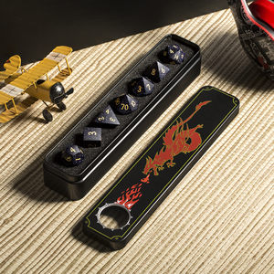 Xúc Xắc Đá Quý Phong Cách Mới Bộ Xúc Xắc Đá <span class=keywords><strong>DND</strong></span> Tùy Chỉnh Cho Trò Chơi Trên Bàn Dungeons Và Dragons - Product Image 5