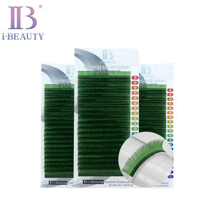 Extensión de pestañas de color Premium Ib (verde) pestañas individuales de Corea del Sur de alta calidad - Product Image 1