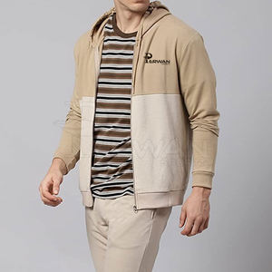 Sweats à capuche zippés légers de qualité supérieure pour hommes Sweats à capuche zippés en coton au design personnalisé pour hommes - Product Image 4