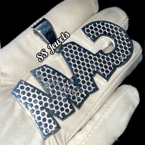 Custom VVS Moissanite 925 Silver Pendant Fully Iced Out Name Charm Necklace for Birthday or Hip Hop Style Accessory - Product Image 5