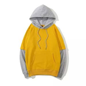 Sweat à capuche pull-over pour hommes 100% Coton, grammage lourd, uni, personnalisable avec logo brodé, hiver, décontracté, basique, prix abordable, vente en gros - Product Image 5