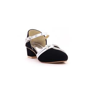 Chicas Negro Fancy Flats KD0450 Bombas - Product Image 2