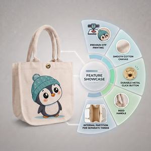 Bolsa de Algodón Penny Penguin 300 GSM - Product Image 3