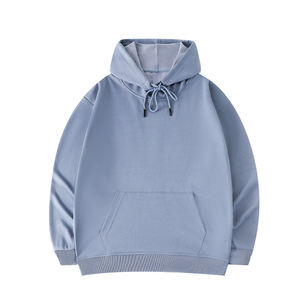 Sudadera con Capucha de Felpa de Algodón y Poliéster de Alta Calidad para Hombre, Logotipo Personalizado Bordado, Talla Grande, Primavera, ODM, Teñido Liso, Fabricantes - Product Image 1