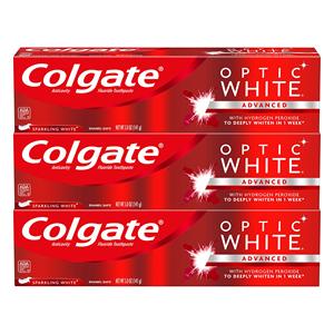 Premium Colgate Optic White <b>Toothpaste</b> Advanced Teeth Whitening Formula For Brighter Smile And Deep Stain Removal - Product Image 1