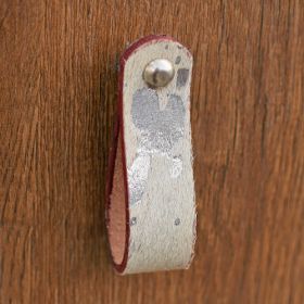 Perillas de Cuero Pulido Impermeables Hechas a Mano de Primera Calidad ElegantHide para Gabinetes, Cajones, Muebles, Armarios, Color Natural, Estilo Encantador - Product Image 2