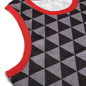 Nouveauté 2026 Maillots de basket-ball pour hommes à col rond 100% tissu en maille Entièrement sublimé Maillot de basket-ball sans manches pour utilisation en équipe - Product Image 3