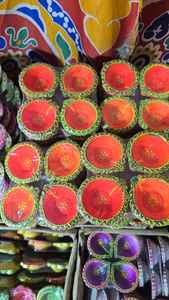 Diyas de Arcilla Grandes Hechas a Mano, Estilo Ángel Artesanal, Decoraciones Religiosas Artificiales para el Hogar y el Templo, Decoraciones de Diwali, Listas para Revender - Product Image 3