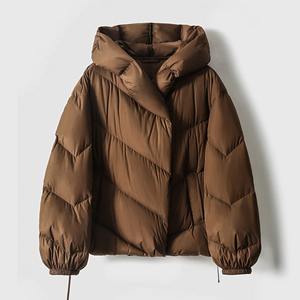 2025 nuevo diseño de invierno liso teñido cortavientos capucha chaqueta al aire libre chaqueta acolchada para Hombres Nuevo - Product Image 6
