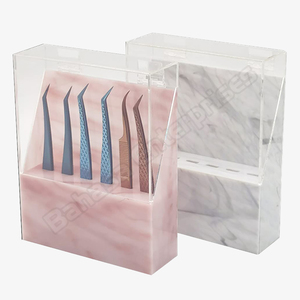Soporte Profesional para Pinzas de Pestañas de 8 Orificios, Hecho de Acrílico, para Almacenamiento de Herramientas de Extensión de Pestañas, Marca Privada Bahasa Pro - Product Image 3