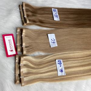 Venta al por mayor 100% Virgen Remy Extensión del pelo de alta calidad Balayage Cinta Larga en la extensión del pelo liso - Product Image 3