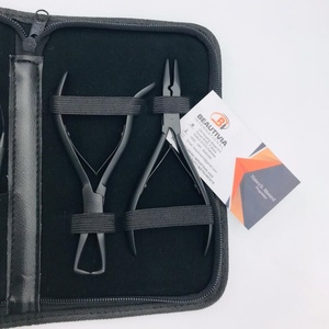 Kit de herramientas de extensión de cabello, alicates de ajuste de eliminación de acero inoxidable negro, cuentas para mejorar el Color del cabello saludable, hilos ecológicos - Product Image 4