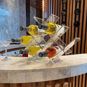 Espositore per Vini in Acrilico Trasparente a Forma di Molla, <span class=keywords><strong>Portabottiglie</strong></span> in Acrilico - Product Image 3