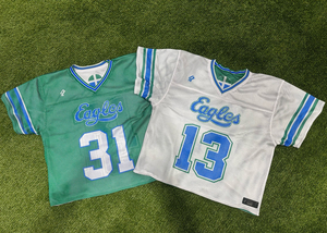 Camiseta Lacrose malla ojo de buey impresa personalizada camiseta de fútbol americano - Product Image 6