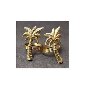 Anillo redondo de oro con diseño de cubiertos en relieve, servilletero hecho a mano, estilo único, vajilla, servilletero real decorativo - Product Image 4