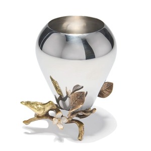 Elegante jarrón de metal estándar con estilo clásico para cualquier habitación, forma y tamaño personalizados para usar en casa, mesa de hotel, centro de mesa - Product Image 3