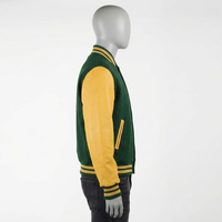 Chaqueta Varsity de Lana de Alta Calidad para Hombre, Diseño Personalizado, Impermeable, Transpirable, Ecológica, para Invierno, Tallas Grandes, Venta al Por Mayor