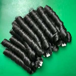 Extensiones de Cabello Rizado Natural de Alta Calidad, 100% Cabello Humano Vietnamita Sin Procesar, Súper Doble Trama a Máquina - Product Image 3