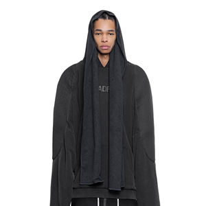 OEM Sweat à capuche unisexe en coton polaire de haute qualité 380g Pull-over Sweatshirts Logo personnalisé Design épais et solide pour l'hiver - Product Image 2