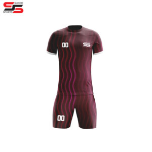 ชุดฟุตบอลพิมพ์ลายแบบ Heat-Transfer เสื้อแขนสั้น กางเกงขาสั้นระบายอากาศ พร้อมสีและโลโก้ตามสั่ง ผลิตจากโพลีเอสเตอร์ 100% - Product Image 3