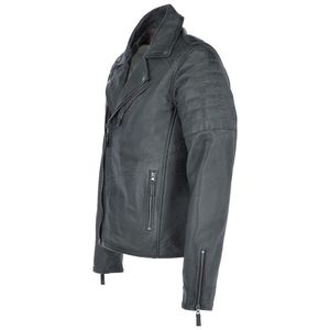 Vente en gros pakistanaise de vestes en cuir et toile col montant veste de moto décontractée d'hiver pour hommes Service OEM - Product Image 5