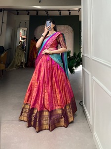 Lehenga choli โดย Fab Zone งานทอผ้าไหม kanjivaram - Product Image 3