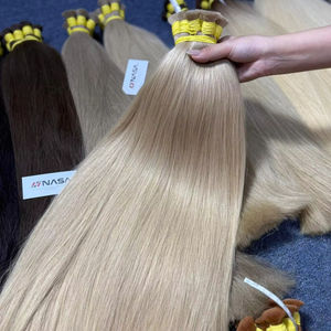 ผมต่อแบบเป็นมัด  แบบผมแท้จากผู้บริจาคคนเดียว  ยังไม่ผ่านการแปรรูป  ย้อมสีได้  โรงงานเวียดนาม  ผู้จัดจำหน่ายขายส่งพิเศษ  ผมตรง  พร้อมส่ง - Product Image 1