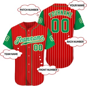 Nouveau Design Respirant Personnalisable Baseball Jersey pour Hommes Adultes Haute Qualité OEM Service - Product Image 2