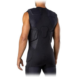 <b>Mens</b> Breathable Comfort <b>padded</b> <b>shirt</b> Compression Chest Protection Athletic Sports Training Wear Wholesale - Product Image 4