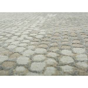 พรมไหมไผ่ผสมขนสัตว์ถักมือสีเขียวลาย Chaos Theory ดีไซน์นามธรรม สำหรับบ้าน ห้องโถง รูปทรงสี่เหลี่ยมผืนผ้า หนา 10 มม. วิสโคส รุ่น Eskn-404 - Product Image 3