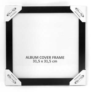 Juego Moderno de 10 Marcos para Pósteres de Portadas de Álbumes LP, Marcos Cuadrados de Aluminio, Vidrio y Madera de 31.5 x 31.5 cm - Product Image 4