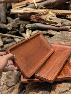 ถาดเสิร์ฟไม้ทำมือสุดหรูพร้อมบล็อกสับสุดหรู Meena - Product Image 4