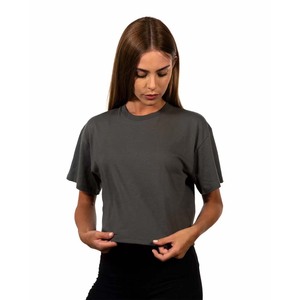Bella-T-shirt noir en toile pour femme Taille XS/S - Product Image 4