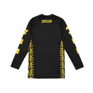 2024 diseño personalizado MMA en blanco Rash Guard BJJ Rash Guard con su logotipo/diseño personalizado hecho Logo Jiu-Jitsu Rash Guard - Product Image 6