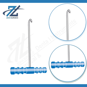 เครื่องมือผ่าตัดสแตนเลสแบบมีด้ามจับ Suregrip สีน้ำเงิน  ขนาด 185 มม.  สำหรับการผ่าตัดข้อสะโพก  ผลิตในประเทศปากีสถาน - Product Image 3