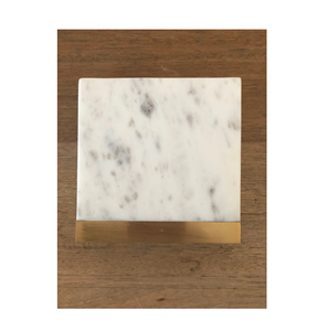 Posavasos de diferentes tamaños de diseño elegante para el hogar de mármol negro y latón ecológico, producto de gran venta de alta calidad - Product Image 4